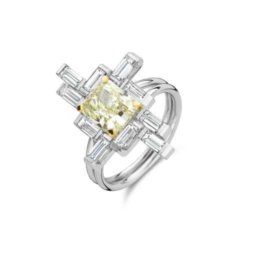 [JBS-MB-1/5161]  JBS - Whitegold ring with diamonds