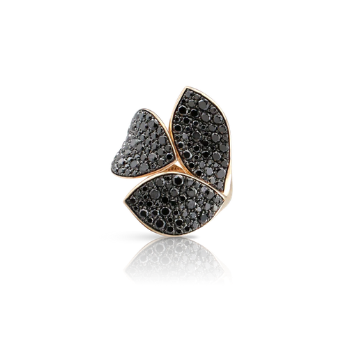 [16330RN]  Pasquale Bruni - Secret Garden Three Leaves Ring in Pink Gold with Diamonds