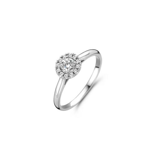 [JBS-MB-FD2/2420]  JBS - Whitegold solitaire with diamonds