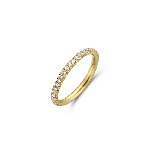 [JBS-MB-FD2/1610]  JBS - Yellow gold wedding band with diamonds