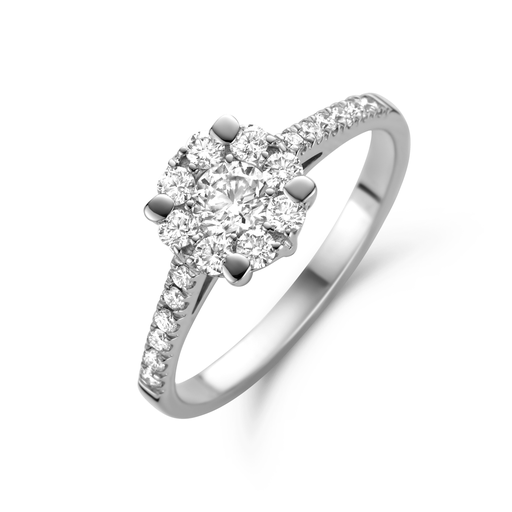 [JBS-C&C-AN2407B/0.20]  JBS - White gold ring with diamonds