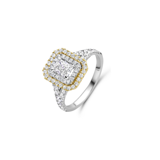 [JBS-MB-FD2/0643]  JBS - White and yellow gold ring with diamonds
