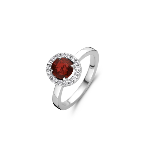 [JBS-MB-FD0/2304]  JBS - White gold ring with ruby and diamonds