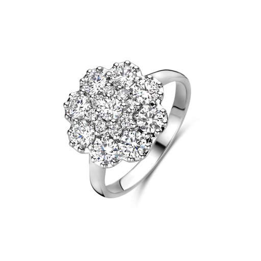 [JBS-MB-3/0829]  JBS - Whitegold ring with diamonds
