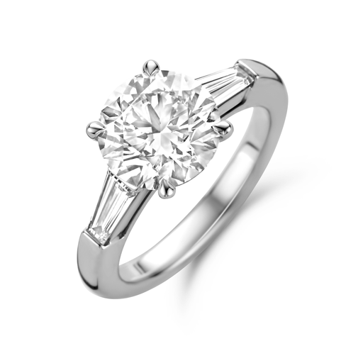 [JBS-MB/SAD-52575]  JBS - Whitegold solitaire with diamonds