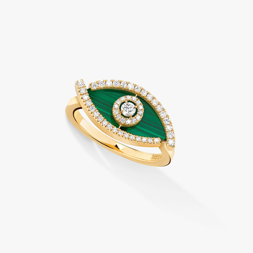 [12954]  Messika - Lucky Eye Malachite ring