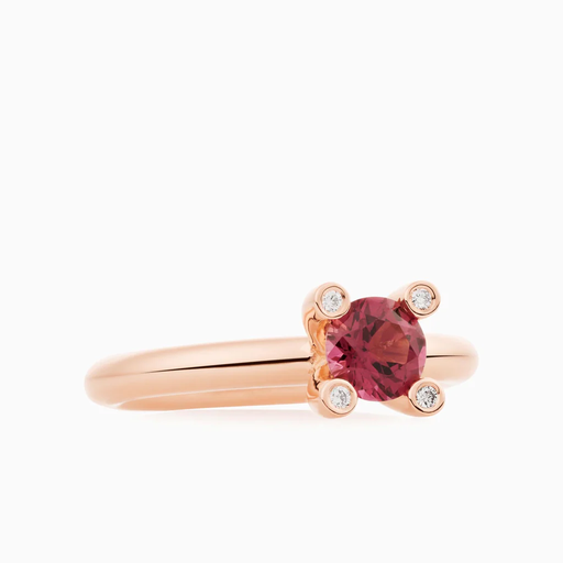 [8RR4715RTBR]  Bron - Phlox Ring with Tourmaline