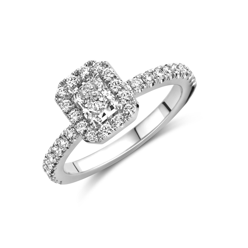 [JBS-MB-FD3/1515]  JBS - Whitegold solitaire with diamonds
