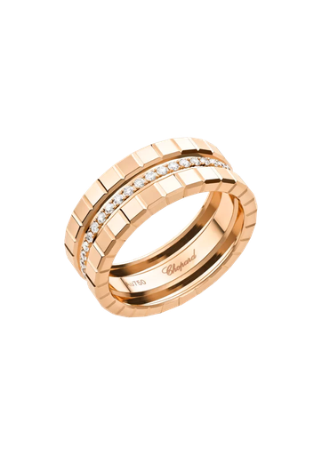 [827005-5041]  Chopard - Ice Cube Ring in Pink Gold with Diamonds