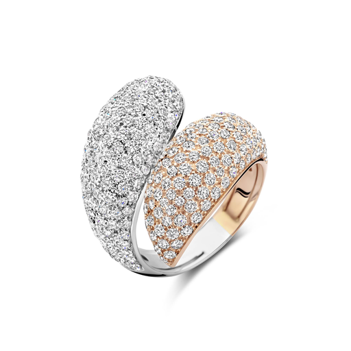 [JBS-IG-AN4712FRBWH3]  JBS - Two tone ring with diamonds