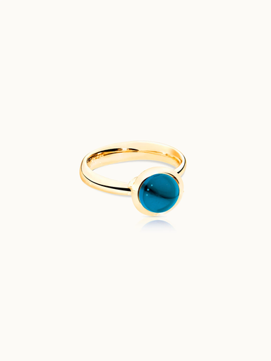 [R-BOU-s-ToLo-yg]  Tamara Comolli - BOUTON ring small London Topaz