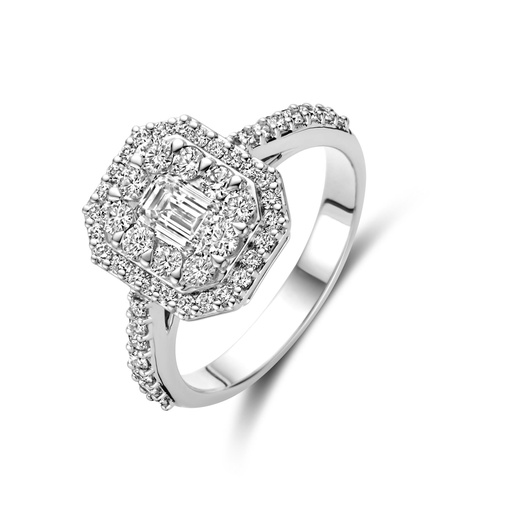 [JBS-DG-11738/2*S]  JBS - Whitegold ring with diamonds