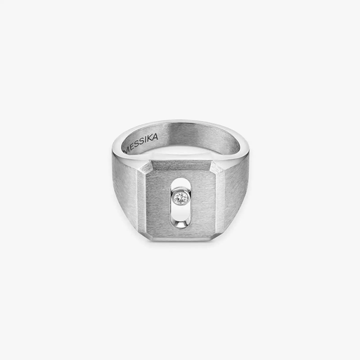 [13771]  Messika - Move Titanium Natural Signet Ring