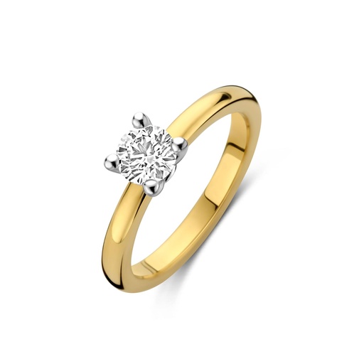 [JBS-MB-FD4/1344]  JBS - Yellow gold solitaire with diamond