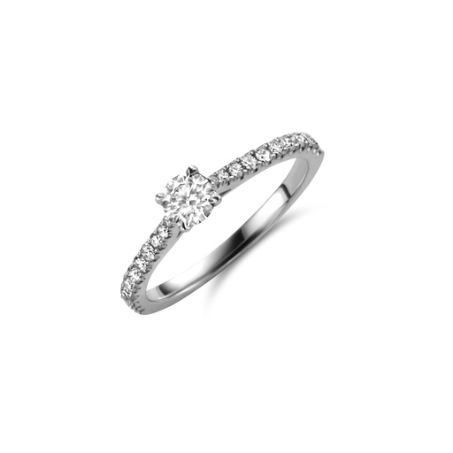 [JBS-MB-FD4/3712]  JBS - Whitegold solitaire with diamonds