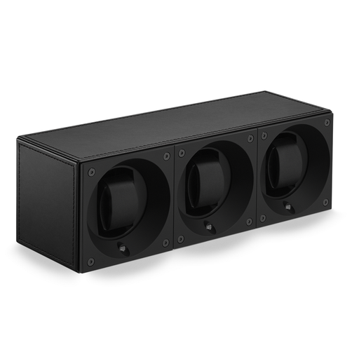 [SK03.CV003]  Swiss Kubik - Trio black leather